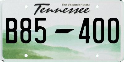 TN license plate B8540O