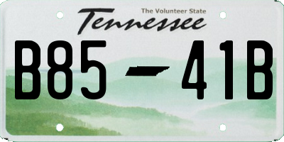 TN license plate B8541B