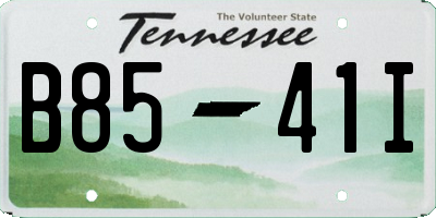TN license plate B8541I