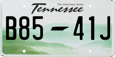 TN license plate B8541J