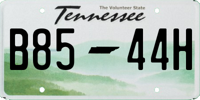 TN license plate B8544H