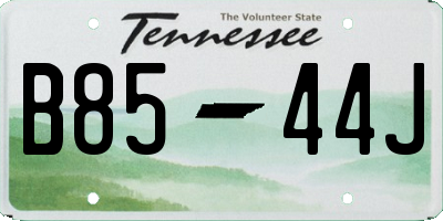 TN license plate B8544J