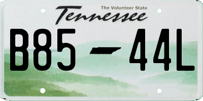 TN license plate B8544L