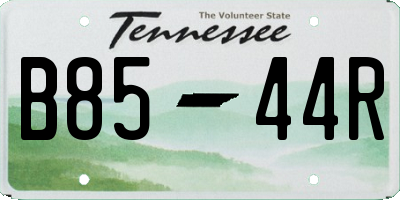 TN license plate B8544R