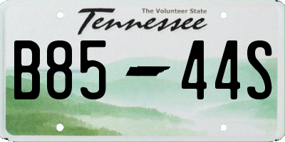 TN license plate B8544S