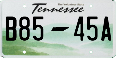 TN license plate B8545A