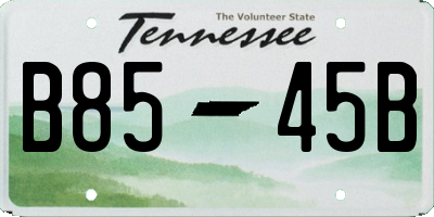 TN license plate B8545B