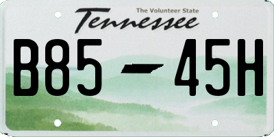 TN license plate B8545H