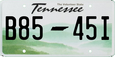 TN license plate B8545I