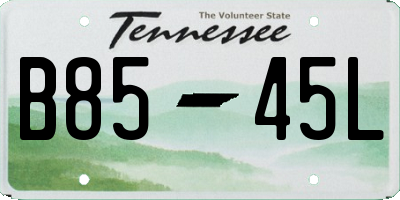 TN license plate B8545L