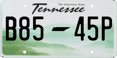 TN license plate B8545P