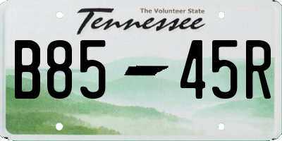 TN license plate B8545R