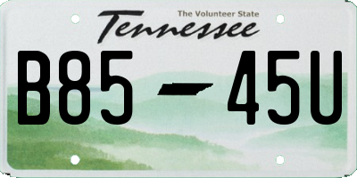 TN license plate B8545U