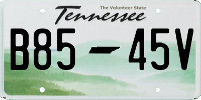 TN license plate B8545V