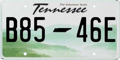 TN license plate B8546E