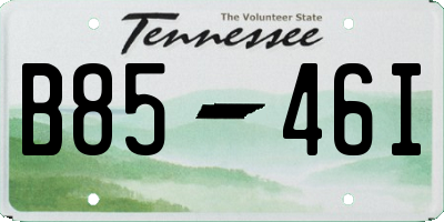 TN license plate B8546I