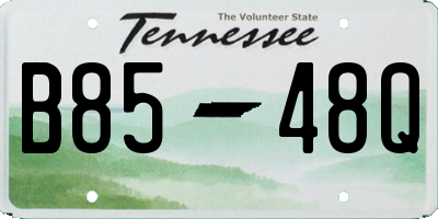 TN license plate B8548Q