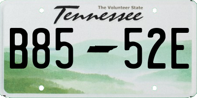 TN license plate B8552E
