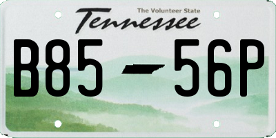 TN license plate B8556P