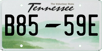 TN license plate B8559E