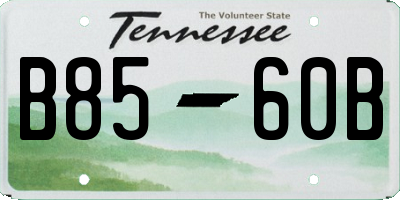 TN license plate B8560B