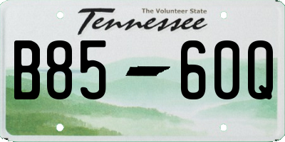 TN license plate B8560Q