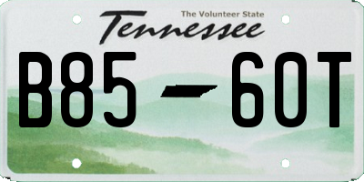 TN license plate B8560T