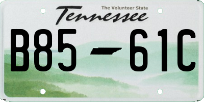TN license plate B8561C
