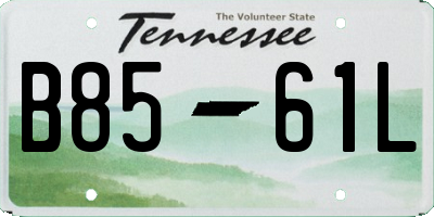 TN license plate B8561L