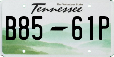 TN license plate B8561P