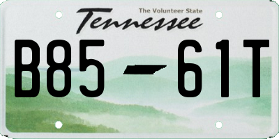 TN license plate B8561T