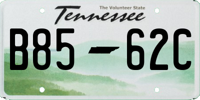 TN license plate B8562C