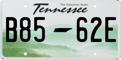 TN license plate B8562E