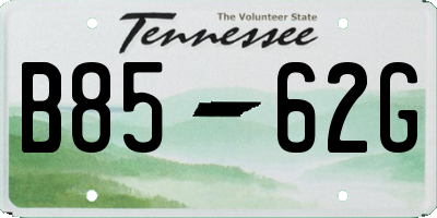 TN license plate B8562G