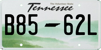 TN license plate B8562L