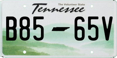 TN license plate B8565V