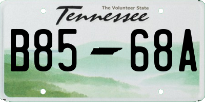 TN license plate B8568A