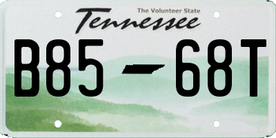 TN license plate B8568T