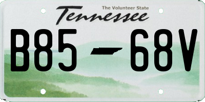 TN license plate B8568V