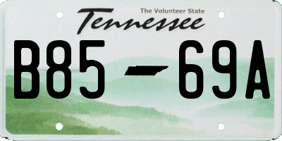 TN license plate B8569A