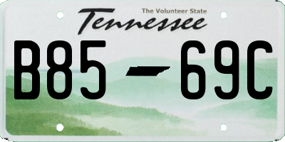 TN license plate B8569C