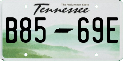 TN license plate B8569E