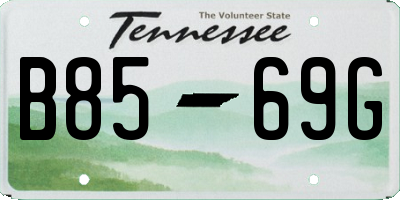 TN license plate B8569G