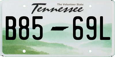 TN license plate B8569L