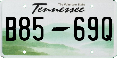 TN license plate B8569Q