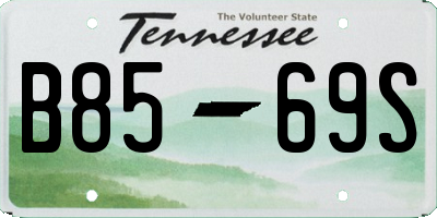 TN license plate B8569S