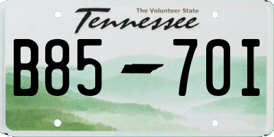 TN license plate B8570I