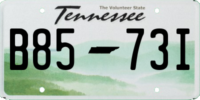 TN license plate B8573I