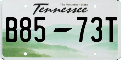 TN license plate B8573T