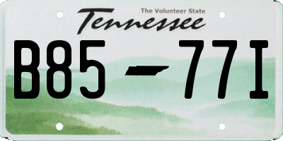 TN license plate B8577I